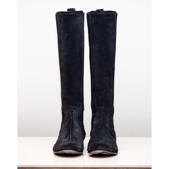Authentic Balenciaga Black Suede Boots - Picture 1 of 5